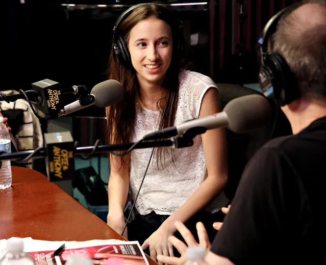 Duke University student/ adult film star Belle Knox visits  “The Opie & Anthony Show” at the SiriusXM Studios on March 18, 2014 in New York City. (Photo by Cindy Ord/Getty Images)