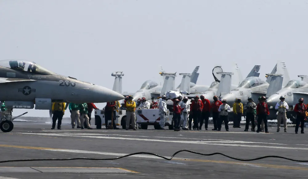 Aboard the USS Carl Vinson