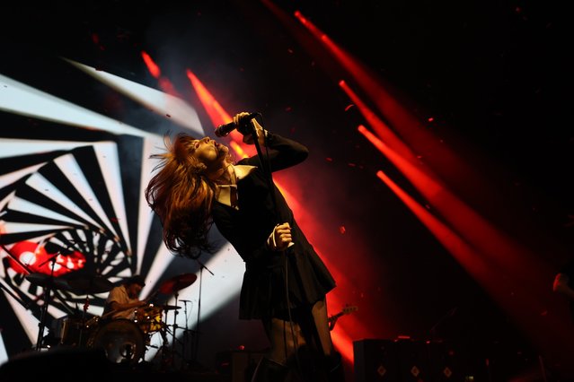 American singer-songwriter Hayley Williams of rock band Paramore on stage at the 3Arena in Dublin, Ireland on Thursday, April 13, 2023. (Photo by Nick Bradshaw for The Irish Times)