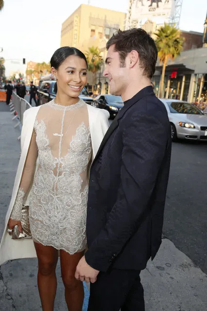 Sami Miro and Zac Efron seen at Los Angeles Premiere of Warner Bros. “We Are Your Friends” at TCL Chinese Theatre on Thursday, August 20, 2015, in Hollywood, CA. (Photo by Eric Charbonneau/Invision for Warner Bros./AP Images)