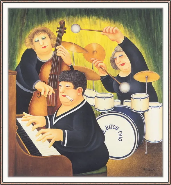The Bijou Trio. Artwork by Beryl Cook