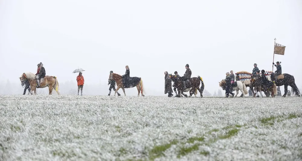 Traditional Georgiritt in Bavaria