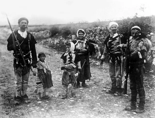 A group of armed rebels who took part in the revolt led by Fan. S. Noli, in Albania, June 10, 1924. (Photo by AP Photo)