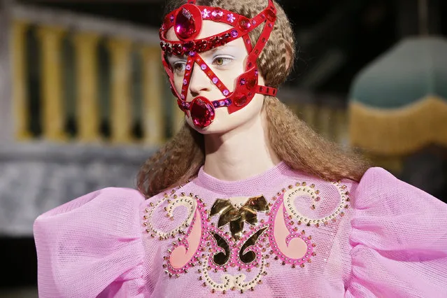 A model presents a creation by Indian designer Manish Arora as part of his Fall/Winter 2016/2017 women's ready-to-wear collection in Paris, France, March 3, 2016. (Photo by Gonzalo Fuentes/Reuters)