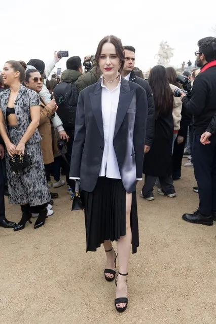 American actress Rachel Brosnahan attends the Christian Dior Womenswear Fall/Winter 2024-2025 show as part of Paris Fashion Week on February 27, 2024 in Paris, France. (Photo by Jacopo Raule/Getty Images)