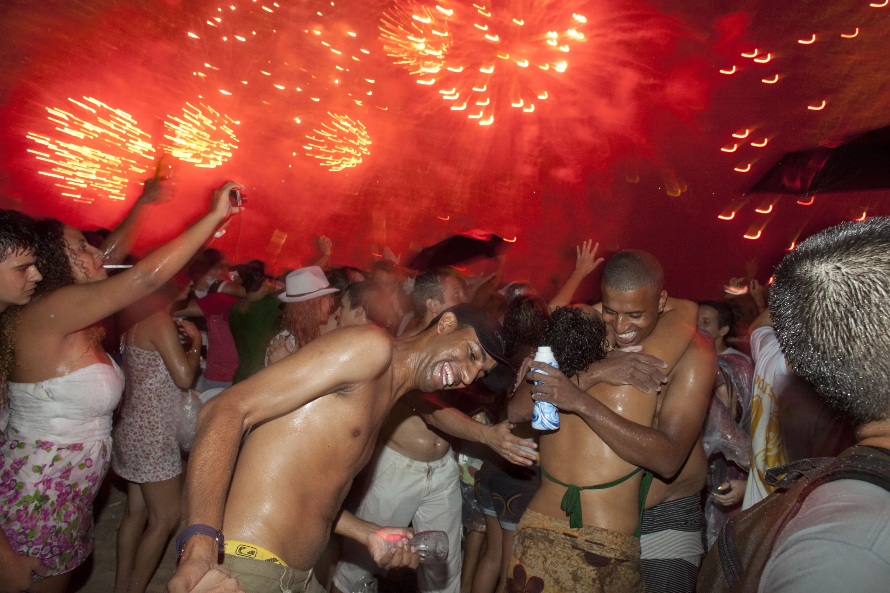 Brazilians Flock To Ocean For New Year's Eve Ritual.