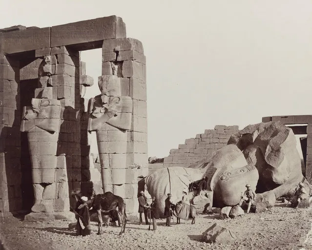 The Ramesseum of El-Kurneh, Thebes, 1857. (Photo by Francis Frith/Lucy Dalbiac Luard Fund/Boston Museum of Fine Arts)