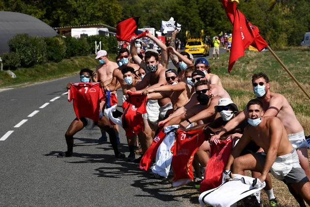 Fans during the 107th Tour de France 2020, Stage 15 a 174,5km stage from Lyon to Grand Colombier 1501m / #TDF2020 / @LeTour / on September 13, 2020 in Grand Colombier, France. (Photo by Tim de Waele/Getty Images)