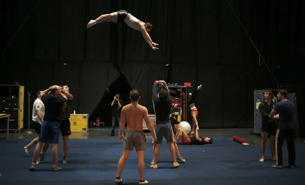 Backstage at Cirque Du Soleil