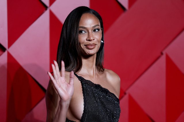 Puerto Rican model Joan Smalls poses on the red carpet of The Fashion Awards 2024 at the Royal Albert Hall in London, Britain, on December 2, 2024. (Photo by Hannah McKay/Reuters)
