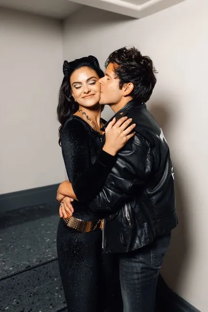 American actress Camila Mendes and American internet personality Rudy Mancuso at the annual Vas Morgan and Michael Braun's Halloween Party on October 28, 2023 in Los Angeles, California. (Photo by Splash News and Pictures)