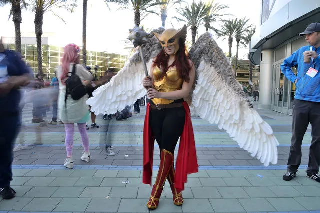 A costumed guest attends WonderCon Anaheim 2015 at Anaheim Convention Center on April 4, 2015 in Anaheim, California. (Photo by Araya Diaz/WireImage)