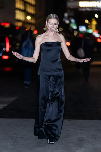 British actress Naomi Watts is seen in Midtown on January 25, 2024 in New York City. (Photo by Gotham/GC Images)
