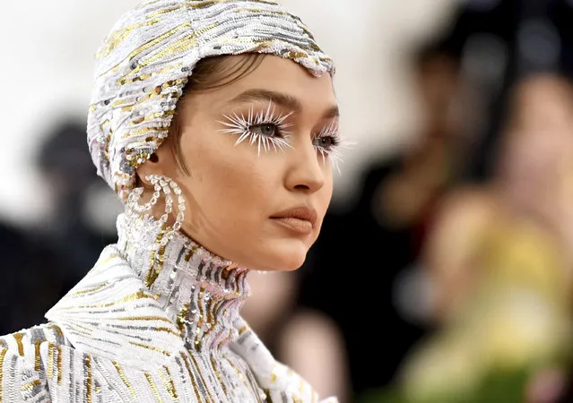 Gigi Hadid attends The Metropolitan Museum of Art's Costume Institute benefit gala celebrating the opening of the “Camp: Notes on Fashion” exhibition on Monday, May 6, 2019, in New York. (Photo by Charles Sykes/Invision/AP Photo)