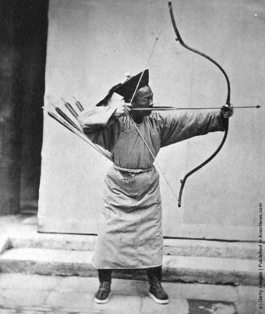 1871: A Manchu soldier with his bow and arrow