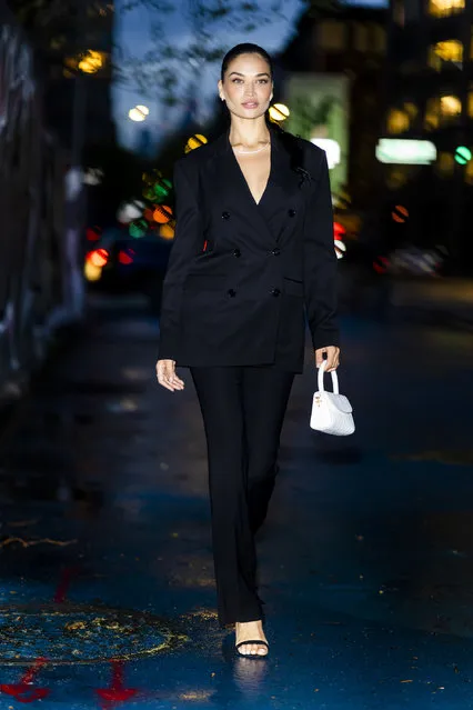 Australian model of Lithuanian, Saudi Arabian and Pakistani ancestry Shanina Shaik is seen in SoHo on April 26, 2022 in New York City. (Photo by Gotham/GC Images)