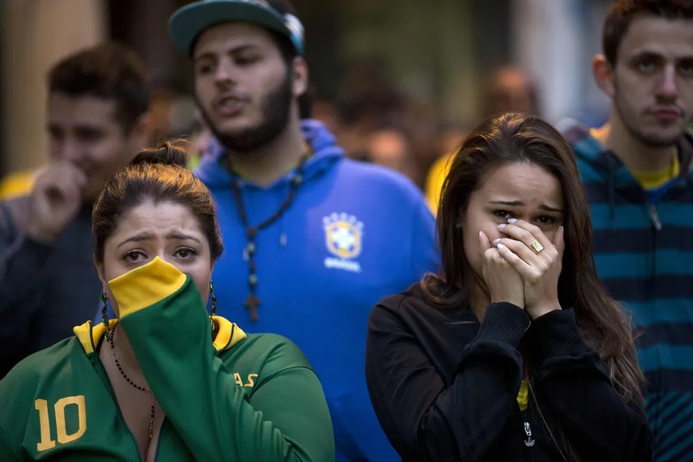 Brazilian Fans and Players Brokenhearted