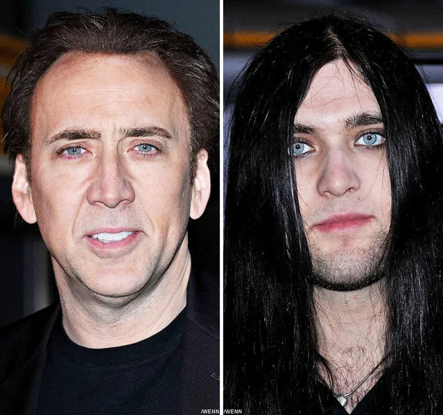 Son And Dad Nicolas and Weston Cage