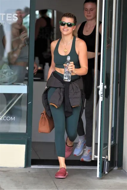 American social media personality and model Sofia Richie is seen leaving her hot pilates classs on January 12, 2023 in Los Angeles, CA. (Photo by GC Images/The Mega Agency)
