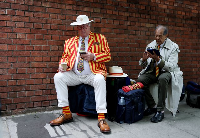 MCC Members wait outside the gate ahead of Day One of the ICC World Test Championship Final between South Africa and Australia at Lord's Cricket Ground on June 11, 2025 in London, England. (Photo by Alex Davidson-ICC/ICC via Getty Images)