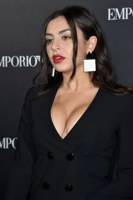Charli XCX attends the Emporio Armani show as part of the Paris Fashion Week Womenswear Spring/Summer 2017  on October 3, 2016 in Paris, France. (Photo by Pascal Le Segretain/Getty Images)