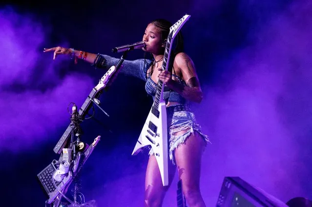 WILLOW performs onstage at the Coachella Valley Music & Arts Festival in Indio, California, U.S., April 23, 2023. (Photo by Aude Guerrucci/Reuters)