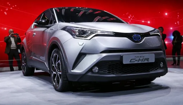 A Toyota C-HR SUV car is pictured during its world premiere at the 86th International Motor Show in Geneva, Switzerland, March 1, 2016. (Photo by Denis Balibouse/Reuters)