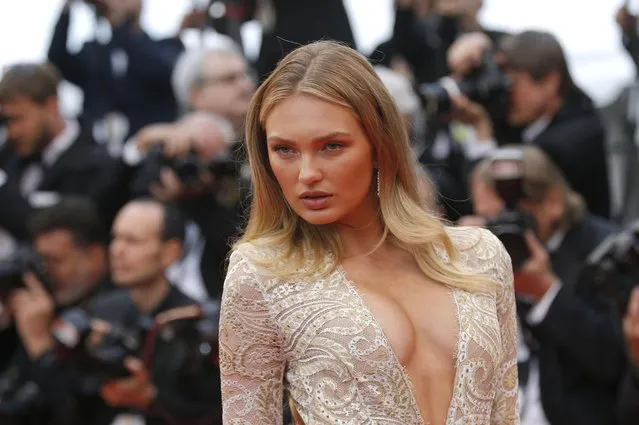 Victoria Secret model Romee Strijd poses during the opening ceremony and screening of the film “The Dead Don't Die” during the 72nd annual Cannes Film Festival on May 14, 2019 in Cannes, France. (Photo by Stephane Mahe/Reuters)