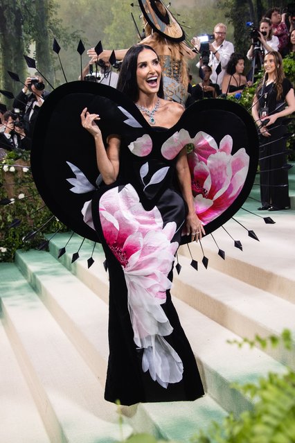 American actress Demi Moore at the 2024 Met Gala: “Sleeping Beauties: Reawakening Fashion” held at The Metropolitan Museum of Art on May 6, 2024 in New York City. (Photo by Lexie Moreland/WWD via Getty Images)