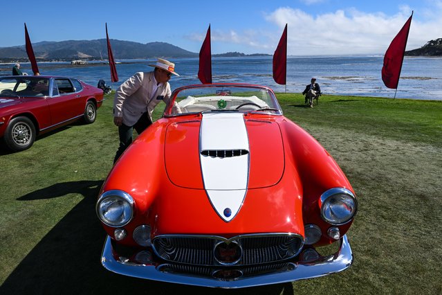 A view from the 73rd Pebble Beach Concours d'Elegance, where 214 cars from 16 countries and 29 states pulled onto the competition field of Pebble Beach in Monterey, California, United States on August 18, 2024. (Photo by Tayfun Coskun/Anadolu via Getty Images)