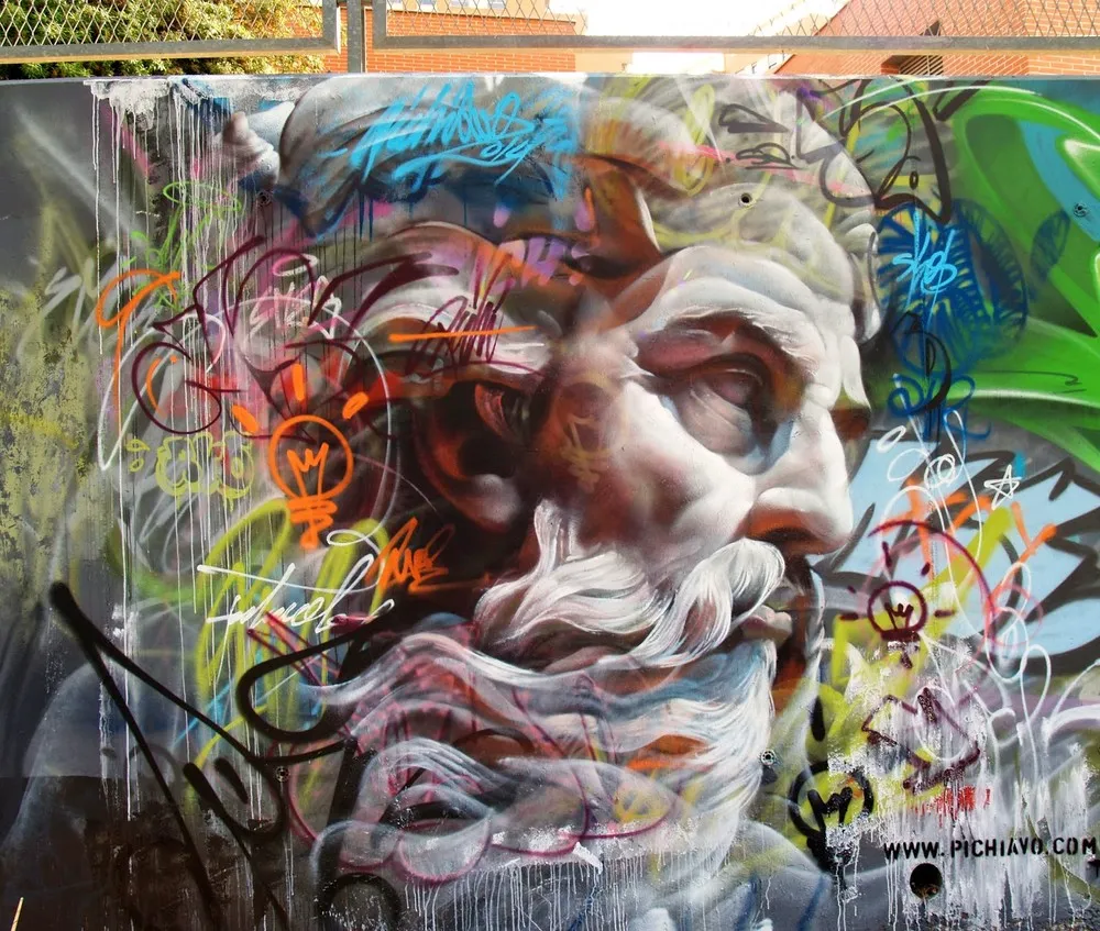 Pichi And Avo New Street Piece, Valencia, Spain
