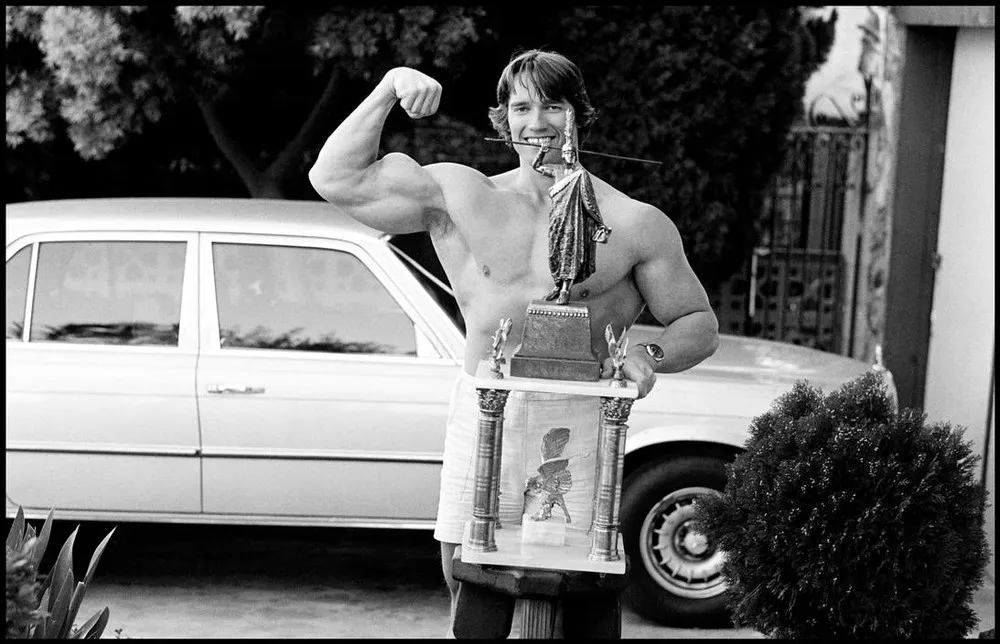 Vintage Photo of Arnold Schwarzenegger