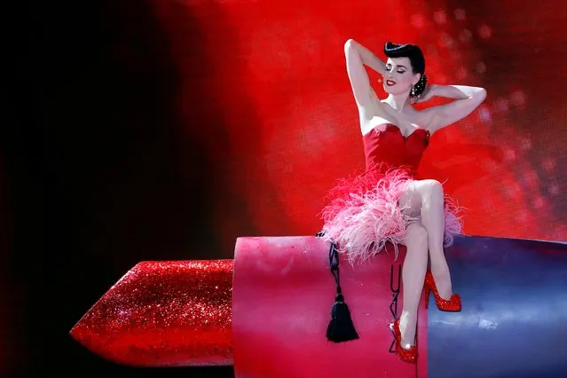 Dita von Teese performs during the opening ceremony of the 26th Life Ball in Vienna, Austria, June 8, 2019. (Photo by Leonhard Foeger/Reuters)
