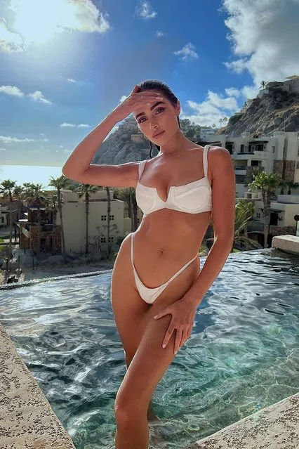 American fashion influencer and social media personality Olivia Culpo treats Cabo San Lucas, Mexico in last decade of January 2022, to a glimpse at her svelte physique. (Photo by oliviaculpo/Instagram)