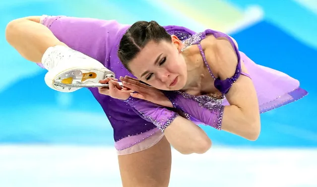 Kamila Valieva of Team Russia skates during the Team Event Women Single Skating Short Program during the Beijing 2022 Winter Olympics at Capital Indoor Stadium on February 6, 2022 in Beijing, China. (Photo by Aleksandra Szmigiel/Reuters)