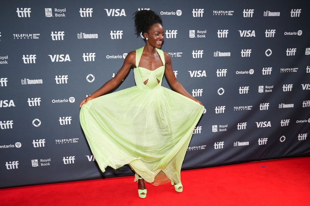 Actress Lupita Nyong'o poses on the red carpet before “The Wild Robot” is screened as the Toronto International Film Festival (TIFF) returns for its 49th edition in Toronto, Ontario, Canada on September 8, 2024. (Photo by Mark Blinch/Reuters)