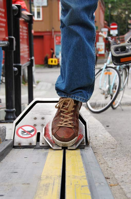 Bike Elevator In Trondheim, Norway