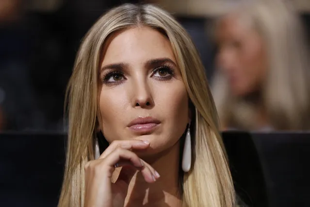 Republican Presidential Candidate Donald Trump's daughter Ivanka Trump watches during the second day session of the Republican National Convention in Cleveland, Tuesday, July 19, 2016. (Photo by Carolyn Kaster/AP Photo)