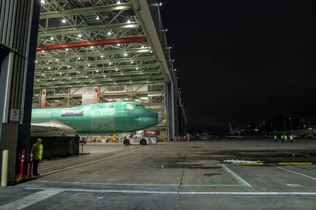 A Boeing 747 plane during an event at the company's facility in Everett, Washington, US, on Tuesday, December 6, 2022. Boeing rolled out the final 747 jumbo jet late Tuesday, ending production of the aircraft after more than 50 years. (Photo by David Ryder/Bloomberg)