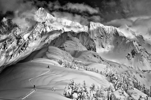 Photographer: Grant Gunderson. Athletes: Zack Giffin, Paul Kimbrough, Matt Steinman. Location: North Cascades, Washington. (Photo by Grant Gunderson/Red Bull Illume via The Atlantic)