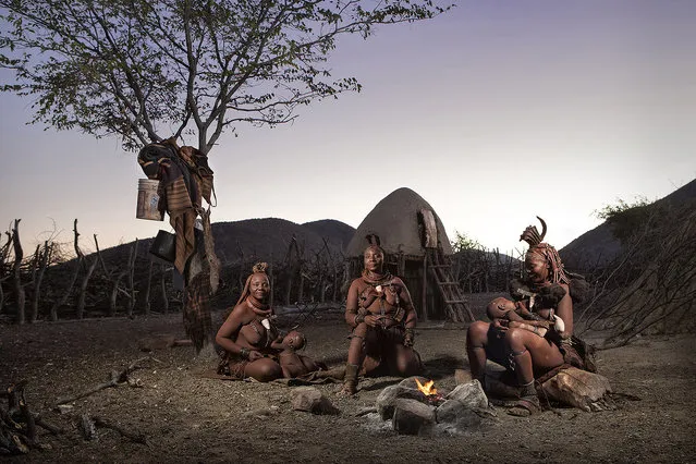 “Evening fire with the Himba”. (Photo by Ben McRae/Sony World Photography Awards/WENN.com)