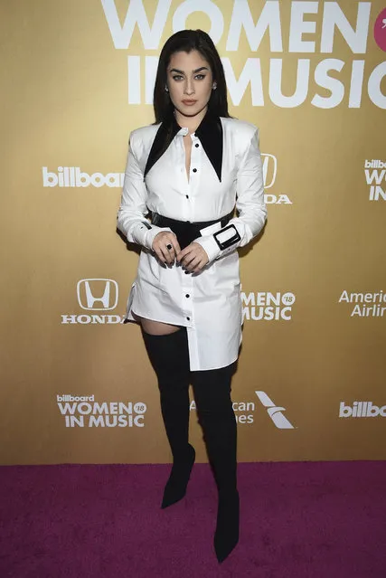 Lauren Jauregui attends the 13th annual Billboard Women in Music event at Pier 36 on Thursday, December 6, 2018, in New York. (Photo by Evan Agostini/Invision/AP Photo)