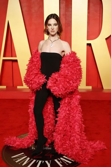 US actress Hari Nef attends the Vanity Fair Oscars Party at the Wallis Annenberg Center for the Performing Arts in Beverly Hills, California, on March 10, 2024. (Photo by Michael Tran/AFP Photo)