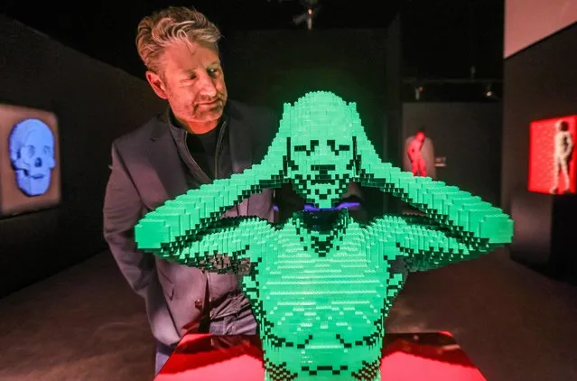 The Art of the Brick collection at the Boiler House in Brick Lane, east London on March 5, 2024, features Lego sculptures as re-imagined versions of some of the world’s most famous art masterpieces, such as Edvard Munch’s The Scream. (Photo by Paul Quezada-Neiman/Alamy Live News)