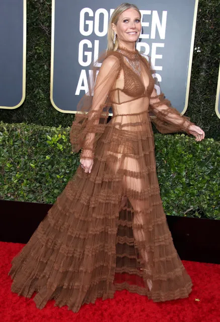 Gwyneth Paltrow arrives for the 77th annual Golden Globe Awards on January 5, 2020, at The Beverly Hilton hotel in Beverly Hills, California. (Photo by Rex Features/Shutterstock)