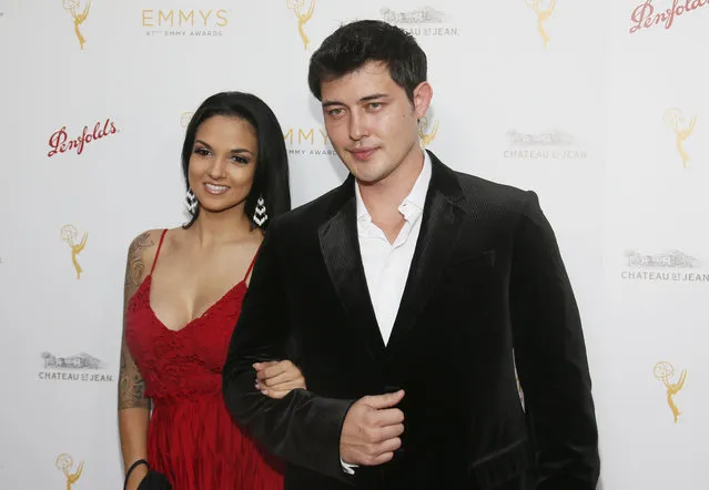 Laneya Arbiz, left, and Christopher Sean seen at the Television Academy's 67th Emmy Daytime Peer Group Celebration at the Montage Beverly Hills on Wednesday, August 26, 2015 in Beverly Hills, Calif. (Photo by Danny Moloshok/Invision for the Television Academy/AP Images)