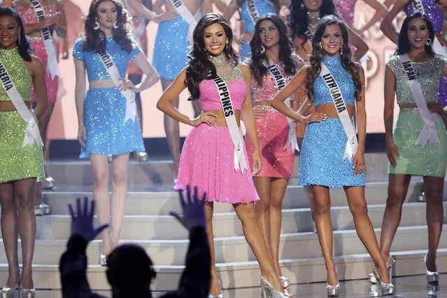 Miss Philippines Mary Jean Lastimosa onstage during The 63rd Annual Miss Universe Pageant at Florida International University on January 25, 2015 in Miami, Florida. (Photo by Alexander Tamargo/Getty Images)