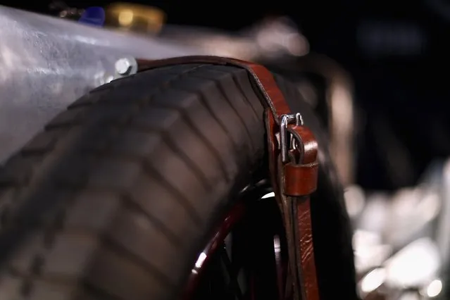 A detailed view of the MG P-type from 1934 during the The 40th Antwerp Classic Salon run by SIHA Salons Automobiles and held at Antwerp EXPO Halls on March 3, 2017 in Antwerpen, Belgium. (Photo by Dean Mouhtaropoulos/Getty Images)