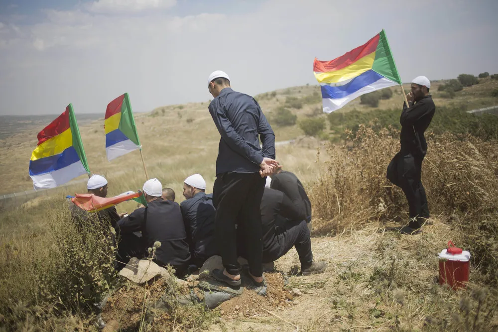 Syrian Civil War, view from the Golan Heights