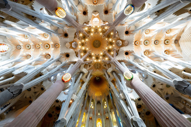 Shortlisted: Sagrada Familia, Barcelona, Spain by Anumit Sasidharan. (Photo by Anumit Sasidharan/Historic Photographer of the Year Awards 2019/The Guardian)